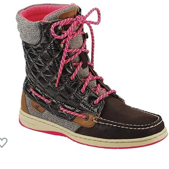 Sperry Shoes - Sperry | Brown Quilted Top Sider Hikerfish Boots